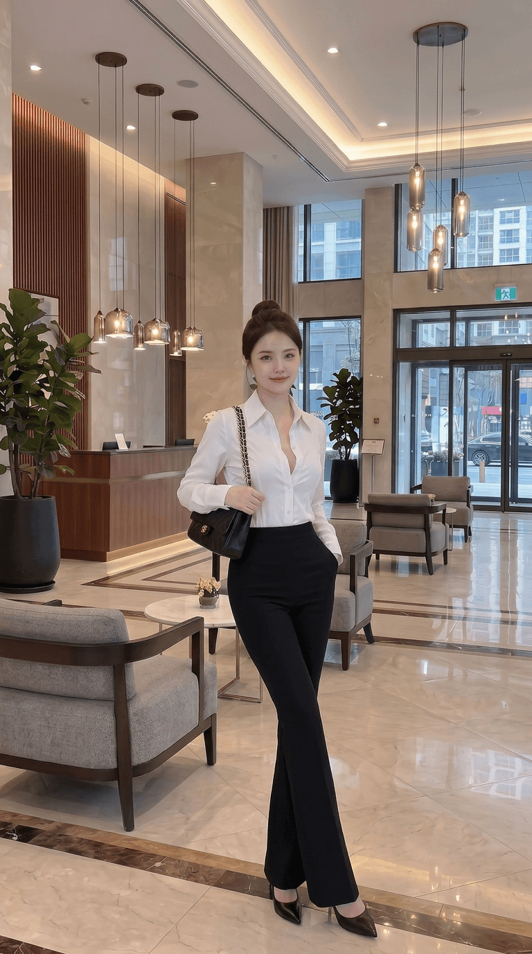 Quần Umi ống loe co giãn hack dáng Elora ( Kéo khóa sau )